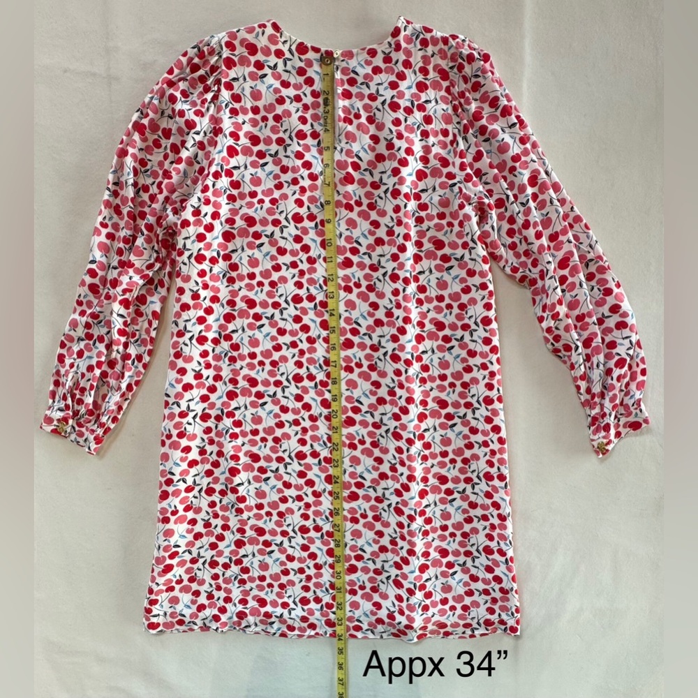 LOFT Cherry Print Balloon Sleeve Swing Dress (M) - Picture 13 of 17